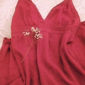Romantic Ruby Lace Dress